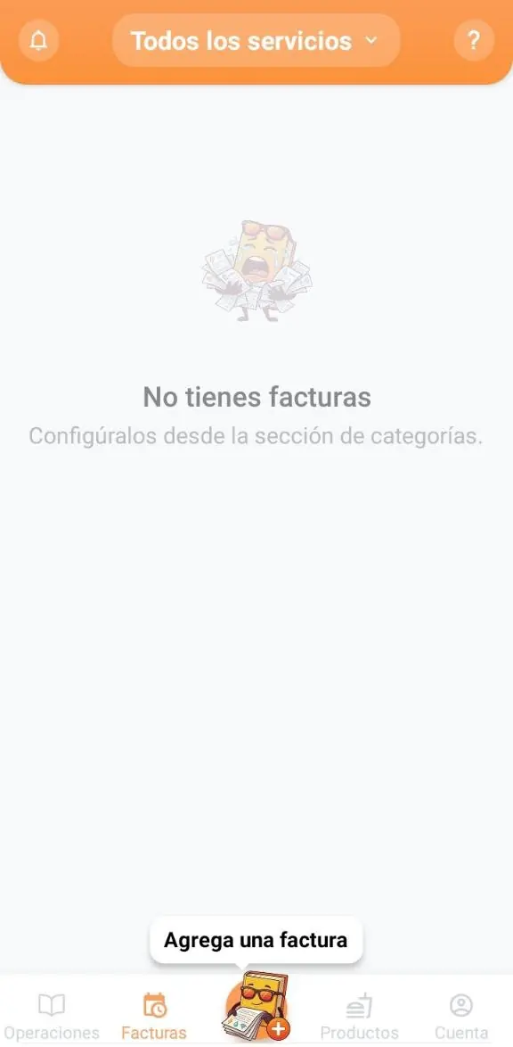 Botón principal para agregar factura