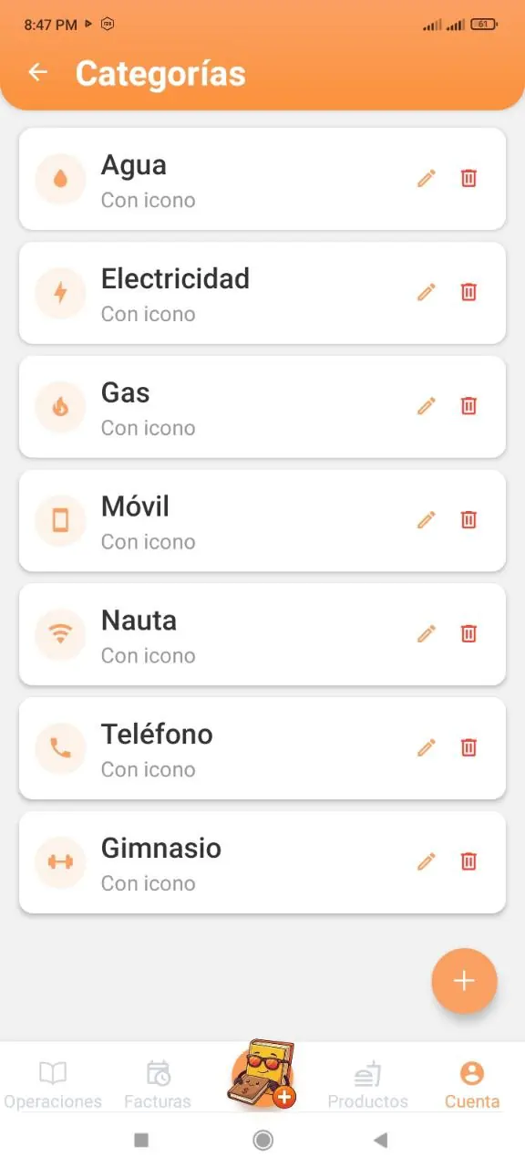Categoría agregada en la lista
