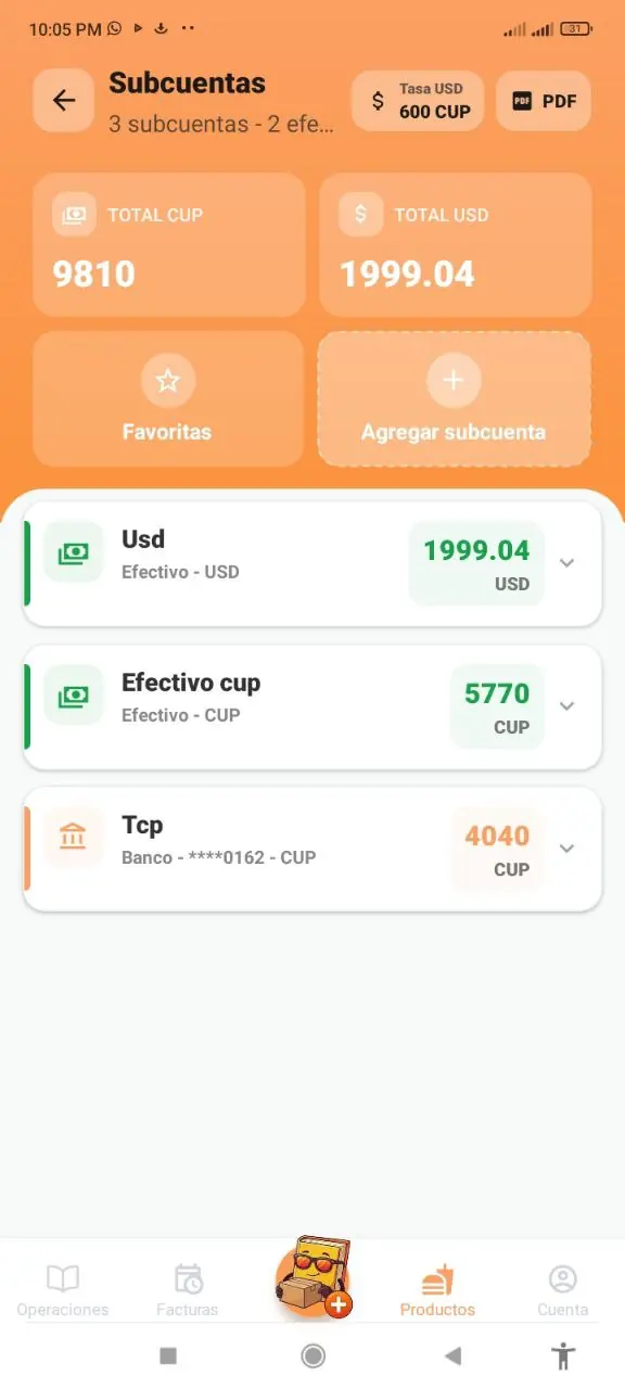 Subcuentas